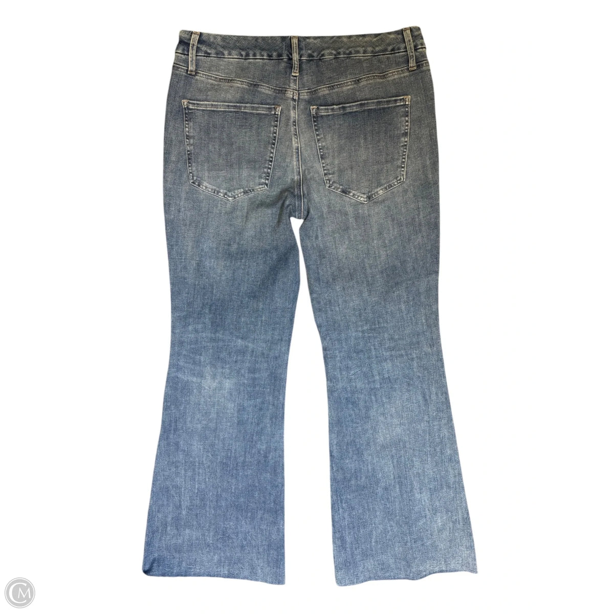 Jeans Flared By Express In Blue Denim, Size: 14
