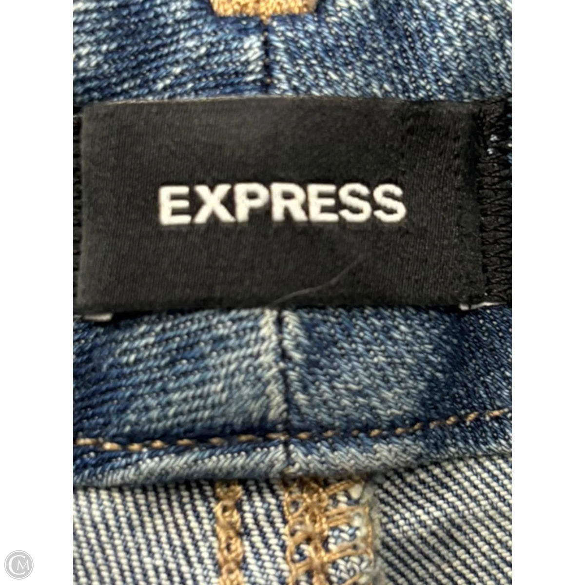 Jeans Flared By Express In Blue Denim, Size: 14