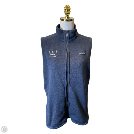 Vest Sweater By Patagonia In Blue, Size: Xl