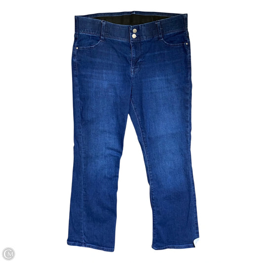 Jeans Boot Cut By Nine West In Blue Denim, Size: 14