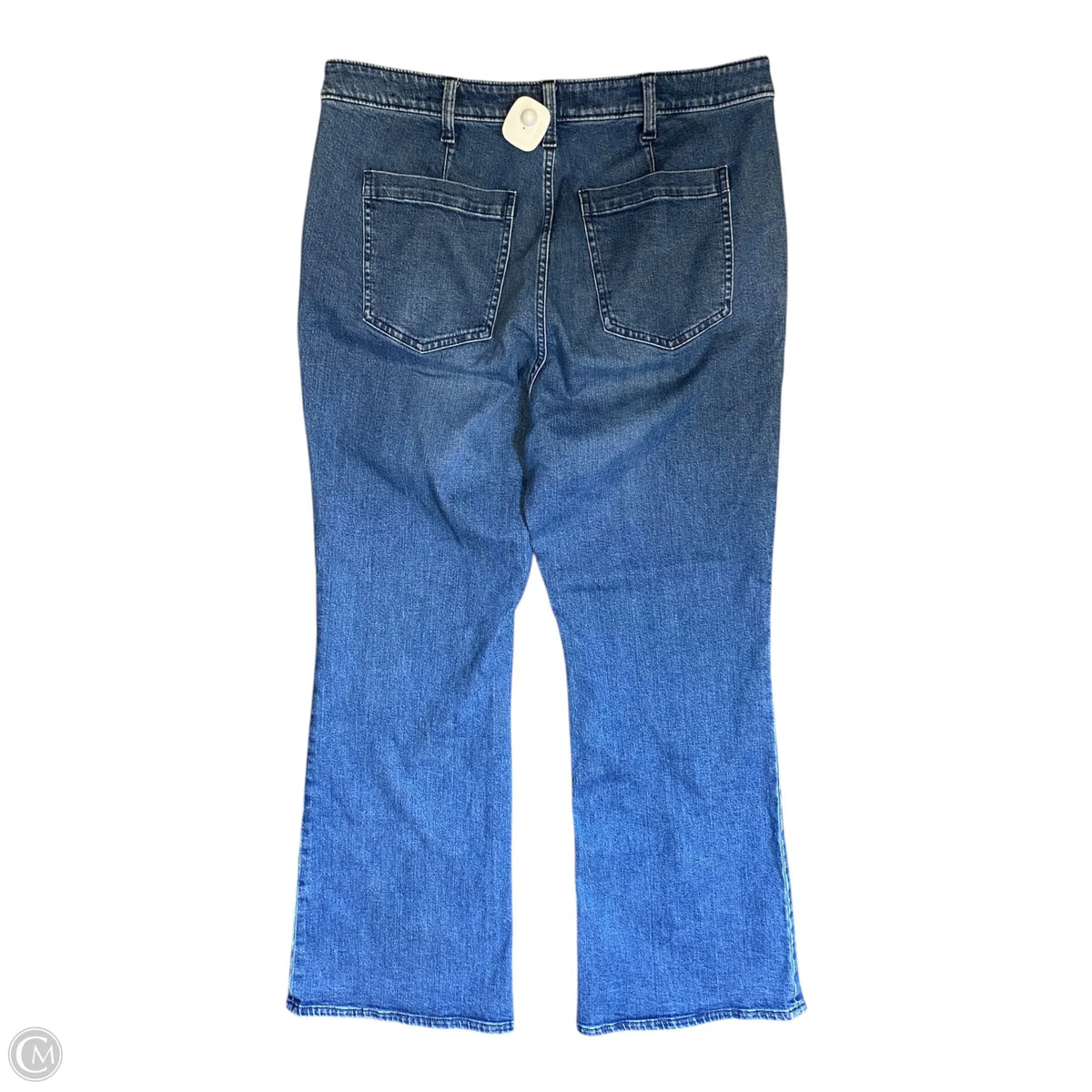 Jeans Flared By Gap In Blue Denim, Size: 16