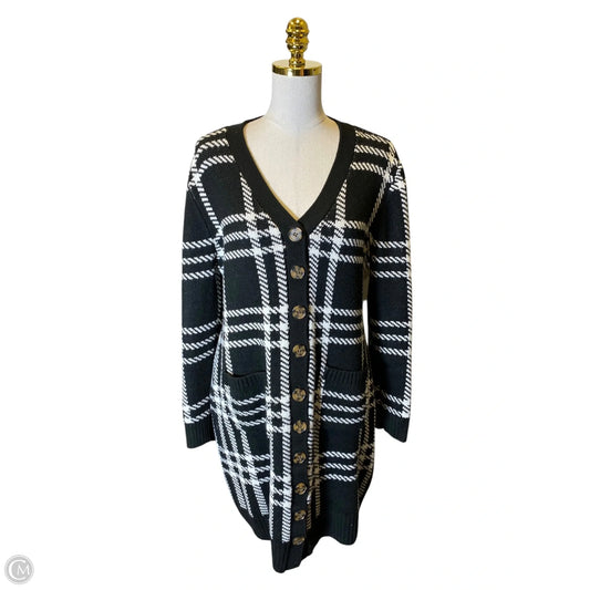 Dress Sweater By Olive And Oak In Black & White, Size: Xl