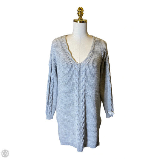 Sweater By Clothes Mentor In Grey, Size: Xl