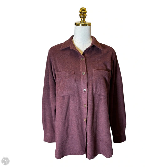 Sweater By Loft In Maroon, Size: S