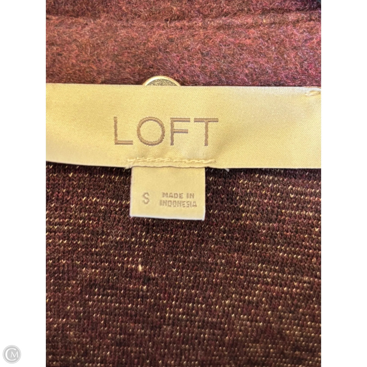 Sweater By Loft In Maroon, Size: S