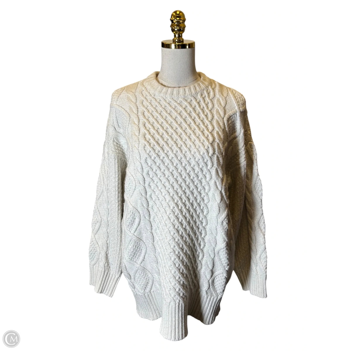 Sweater By American Eagle In White, Size: M