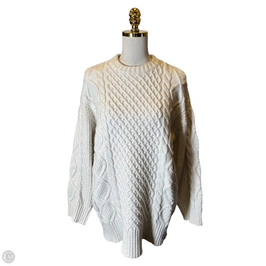 Sweater By American Eagle In White, Size: M