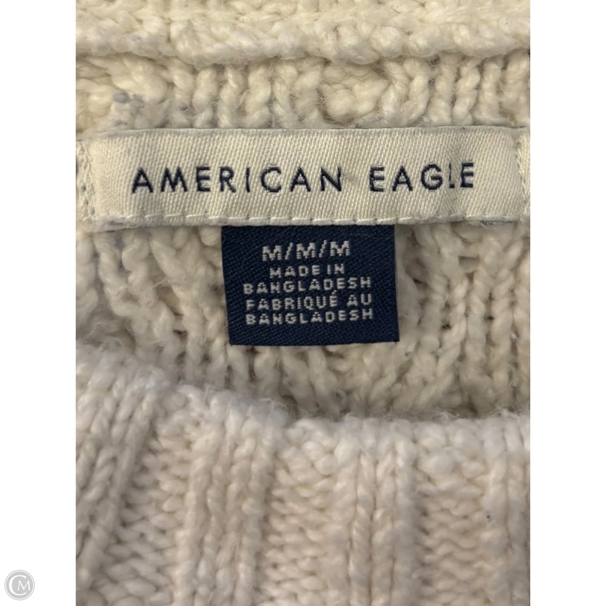 Sweater By American Eagle In White, Size: M