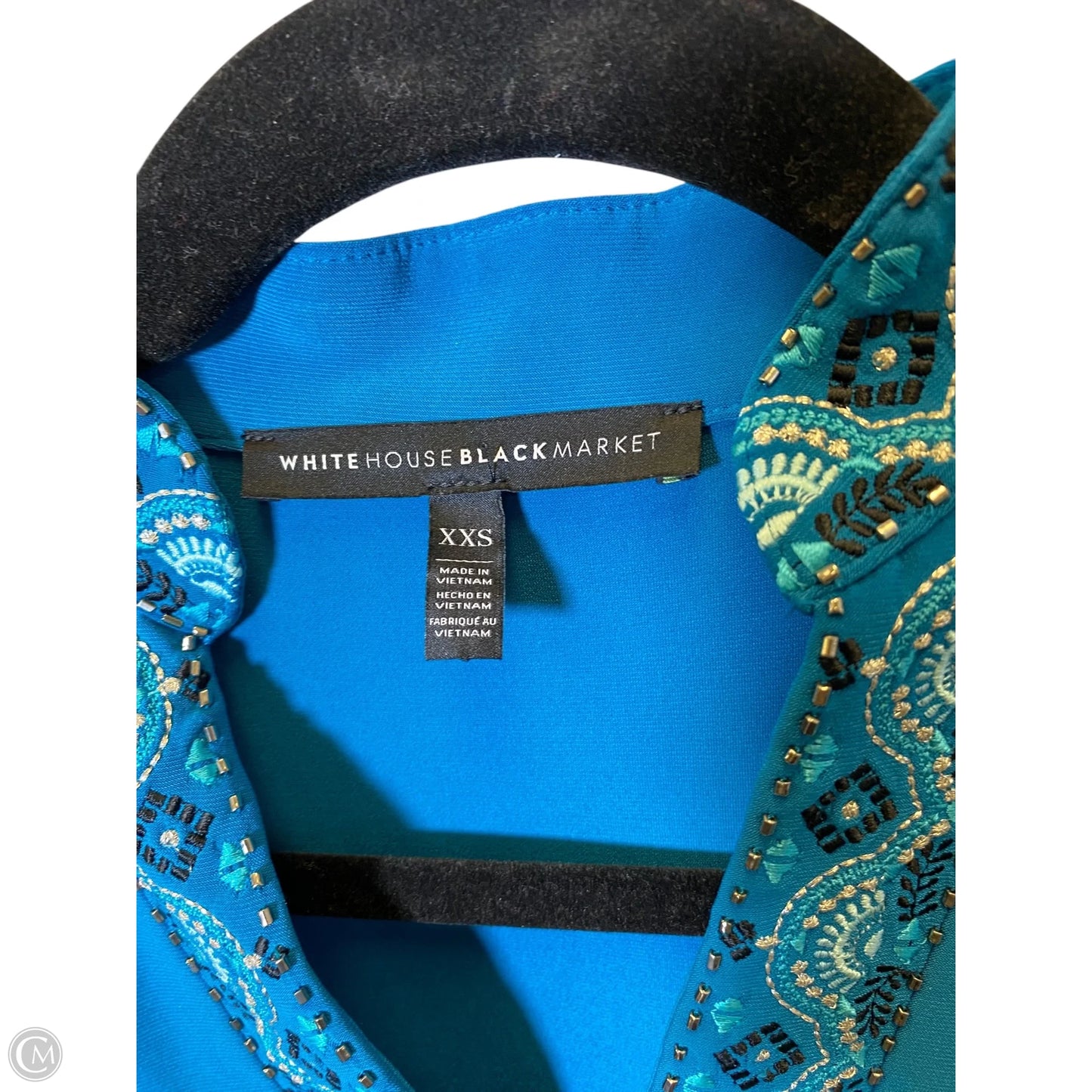 Dress Party Short By White House Black Market In Aqua, Size: Xxs