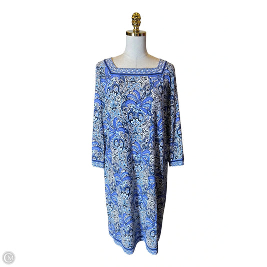 Dress Casual Midi By Talbots In Multi-colored, Size: Xl