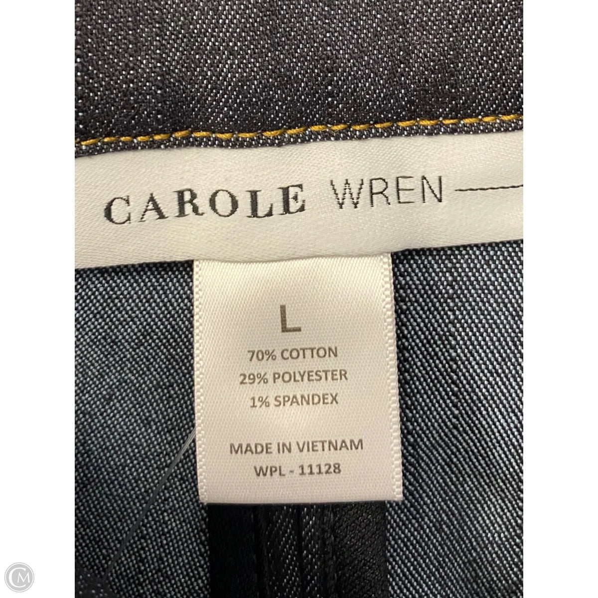 Jacket Denim By Clothes Mentor In Blue Denim, Size: L