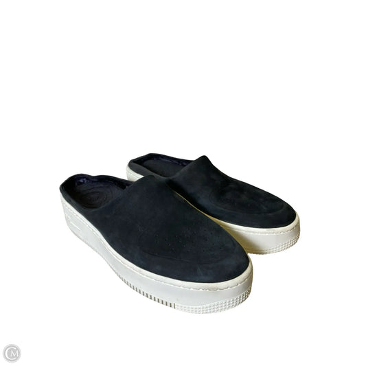 Shoes Flats By Nike In Black, Size: 9