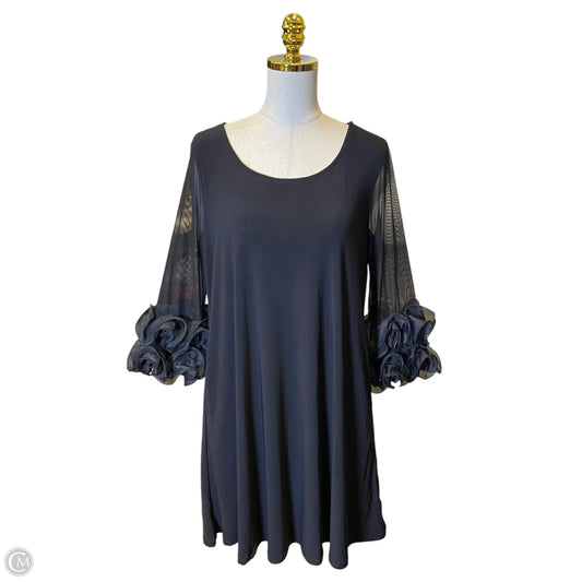 Dress Casual Midi By Nina Leonard In Black, Size: M