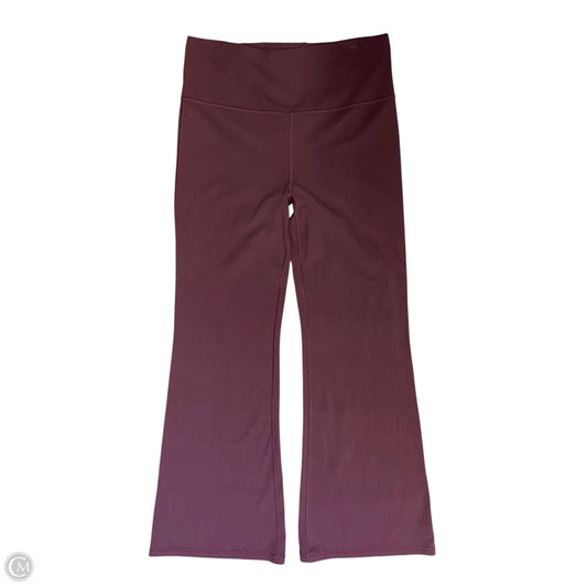 Athletic Leggings By Athleta In Maroon, Size: L