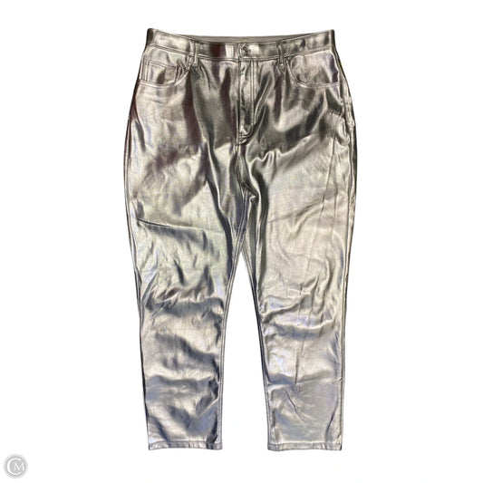 Pants Wide Leg By Abercrombie And Fitch In Silver, Size: 16