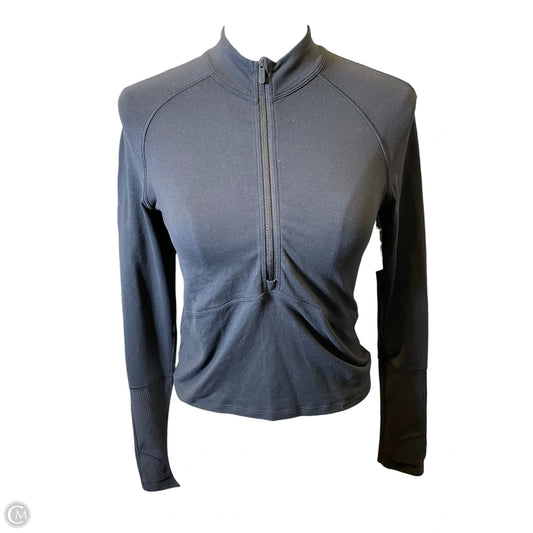 Athletic Top Long Sleeve Collar By Lululemon In Black, Size: Xs