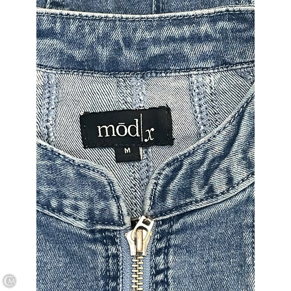 Jacket Denim By Mod In Blue Denim, Size: M