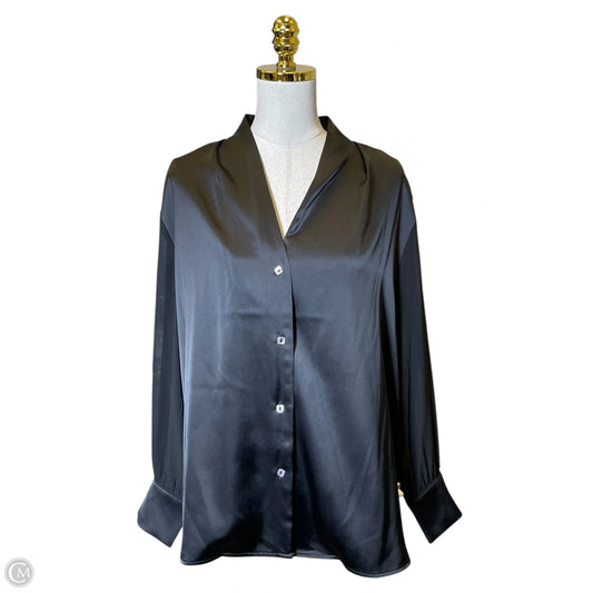 Blouse Long Sleeve By Wynne Layers In Black, Size: Xl