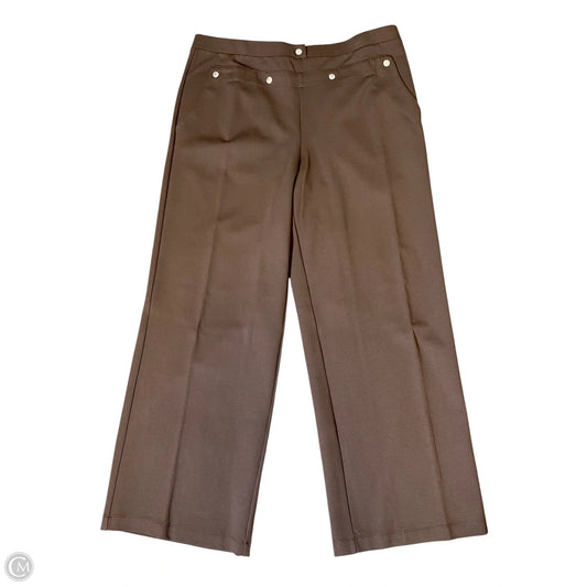Pants Wide Leg By Wynne Layers In Brown, Size: Xl