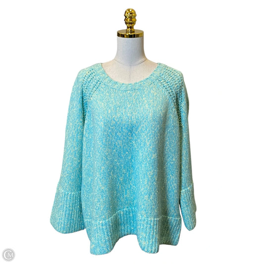 Sweater By Talbots In Aqua, Size: 2x