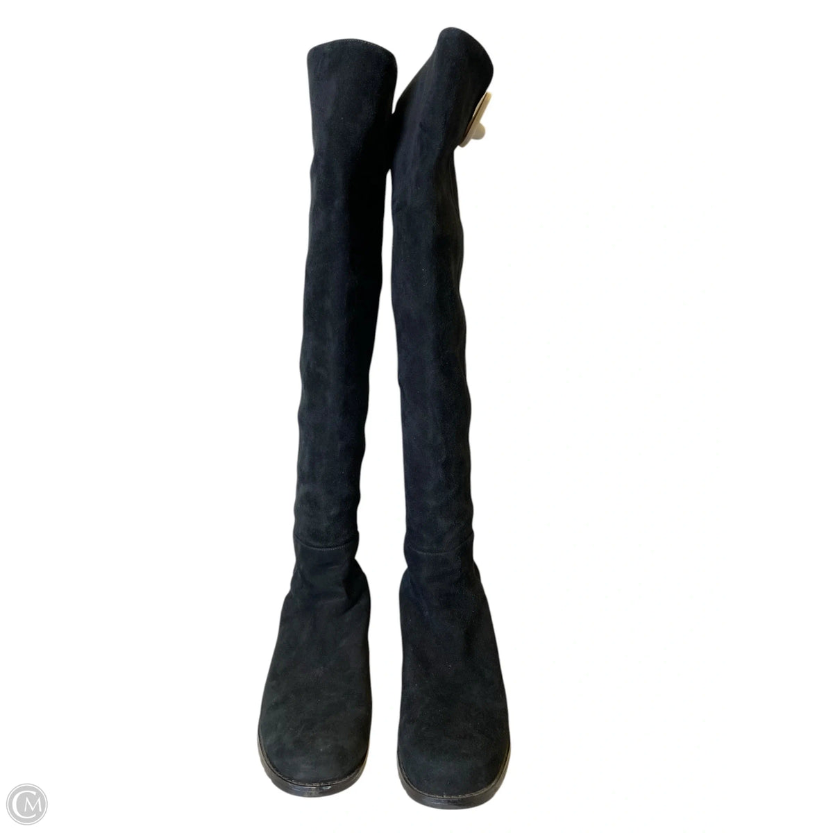 Boots Designer By Stuart Weitzman In Black, Size: 8.5