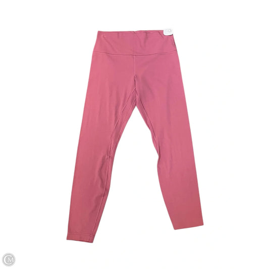 Athletic Leggings By Lululemon In Pink, Size: 12