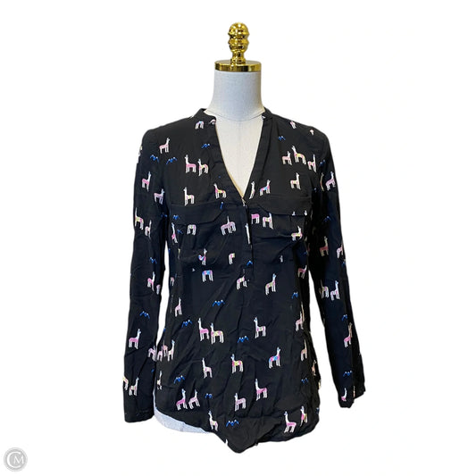 Blouse Long Sleeve By Maeve In Multi-colored, Size: Xs