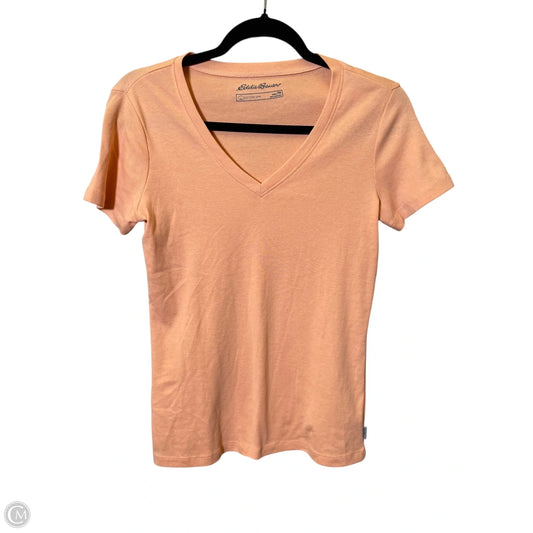 Top Short Sleeve Basic By Eddie Bauer In Orange, Size: M