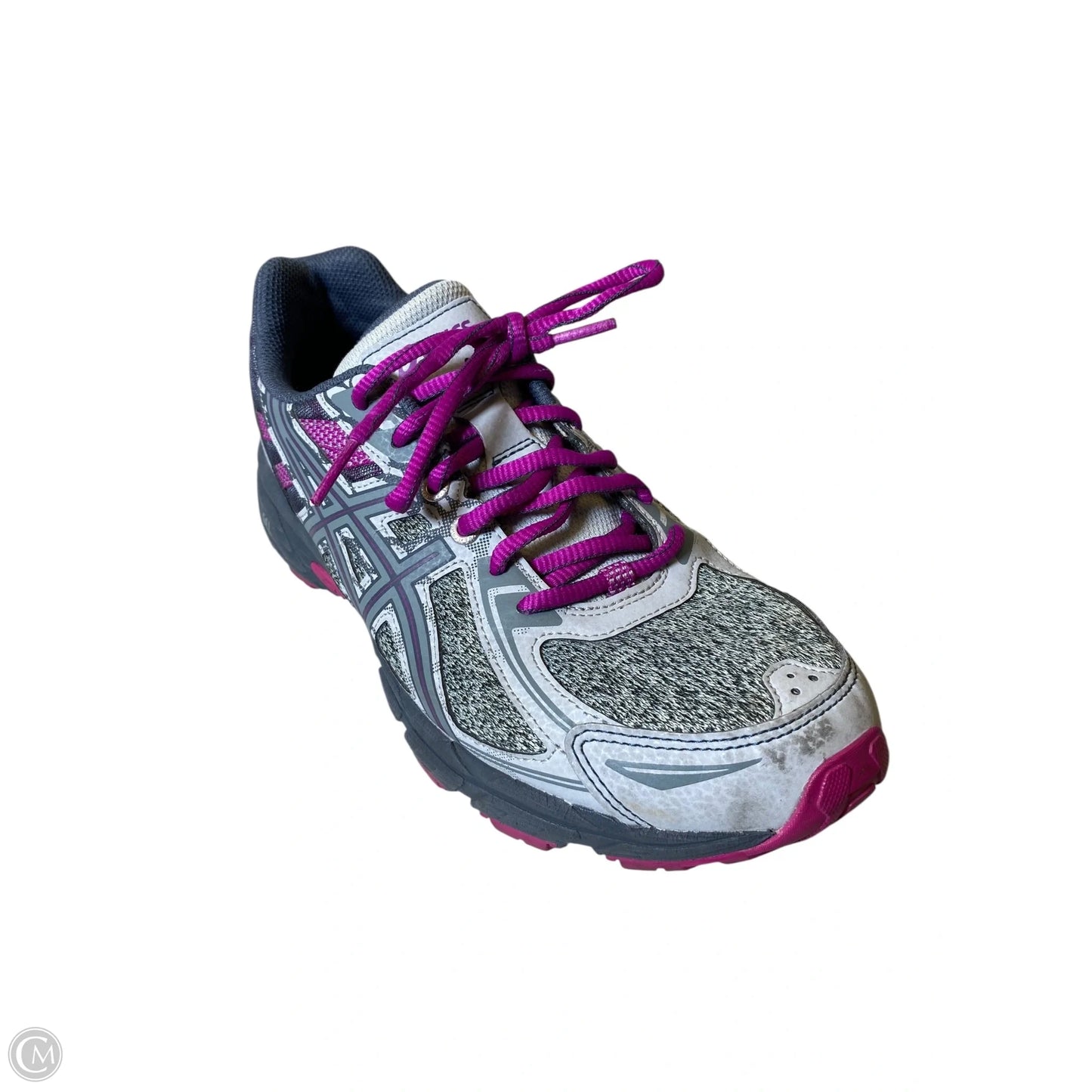 Shoes Athletic By Asics In Grey & Purple, Size: 10