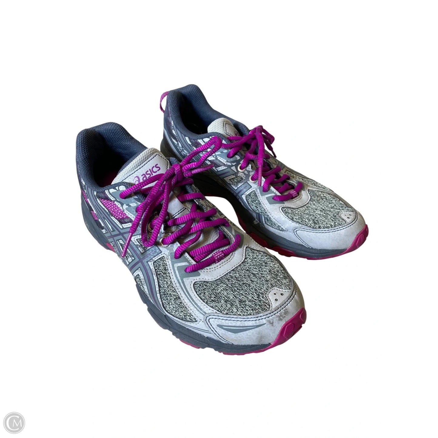 Shoes Athletic By Asics In Grey & Purple, Size: 10