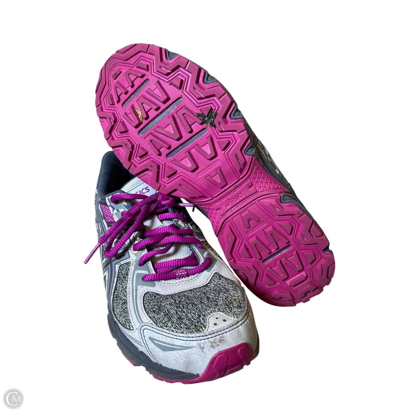 Shoes Athletic By Asics In Grey & Purple, Size: 10