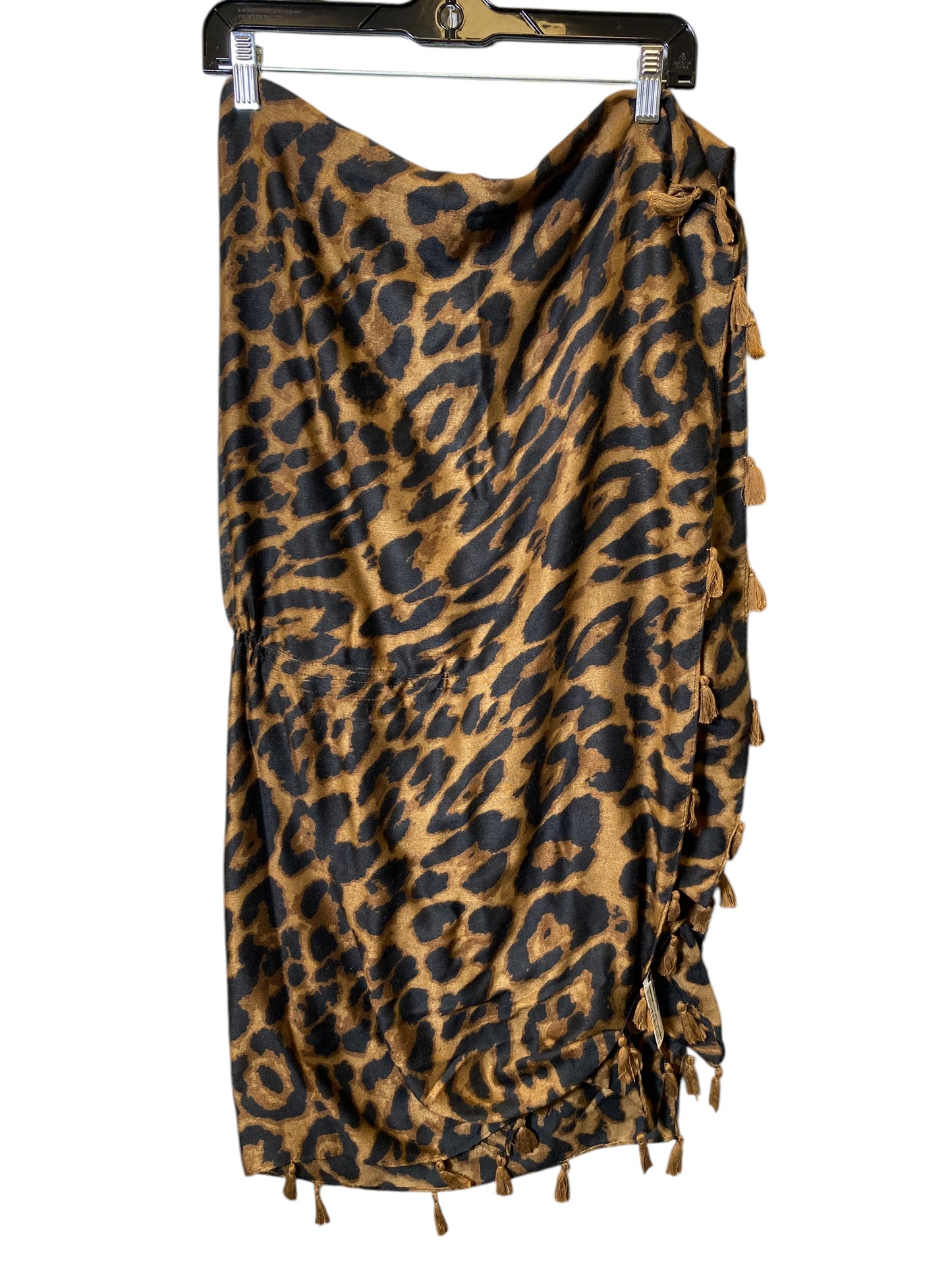 Shawl By Clothes Mentor In Animal Print, Size: 0