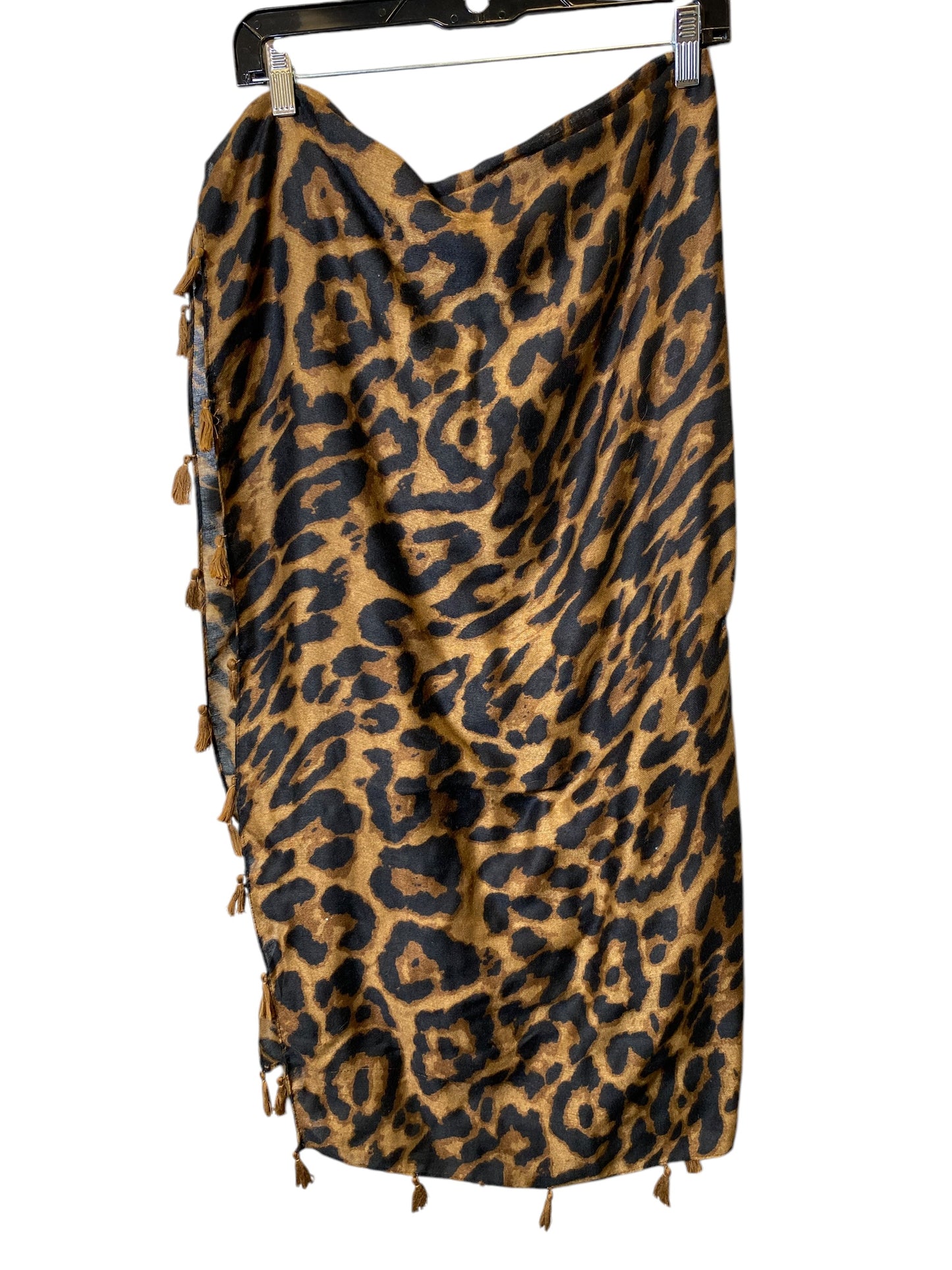 Shawl By Clothes Mentor In Animal Print, Size: 0