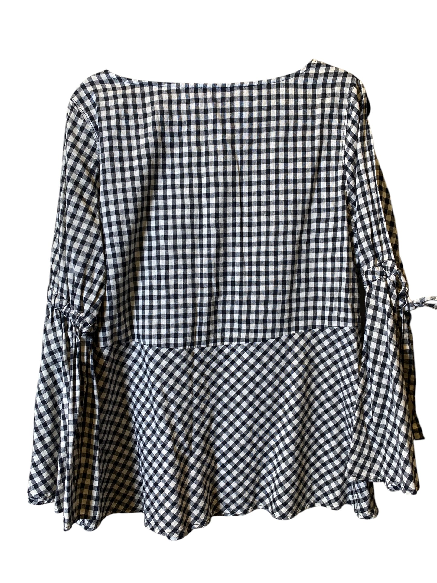 Blouse Long Sleeve By Loft In Black & White, Size: M