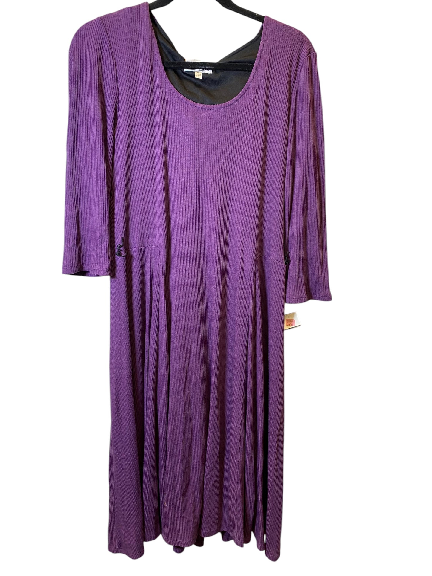 Dress Casual Maxi By Robbie Bee In Purple, Size: Xl