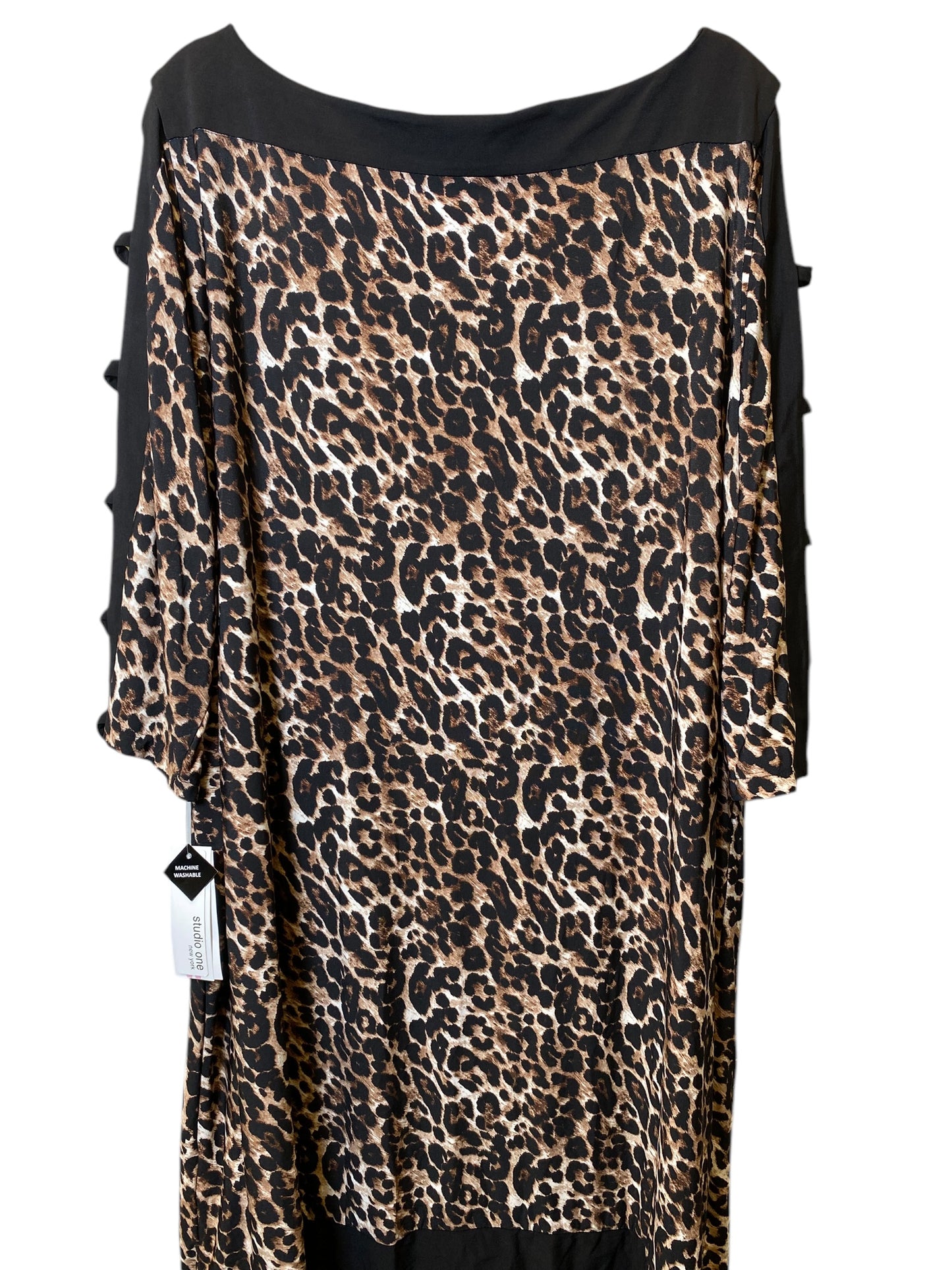 Dress Party Midi By Clothes Mentor In Animal Print, Size: 3x