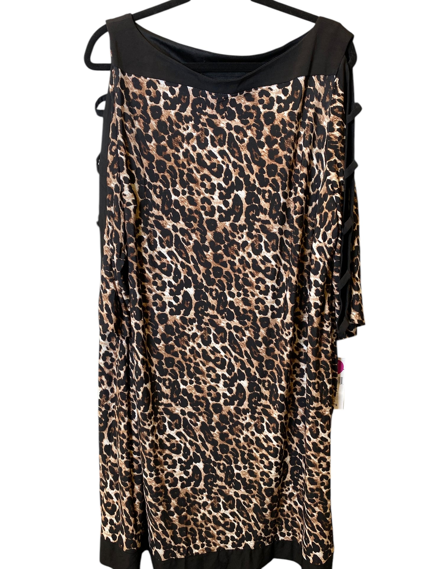 Dress Party Midi By Clothes Mentor In Animal Print, Size: 3x