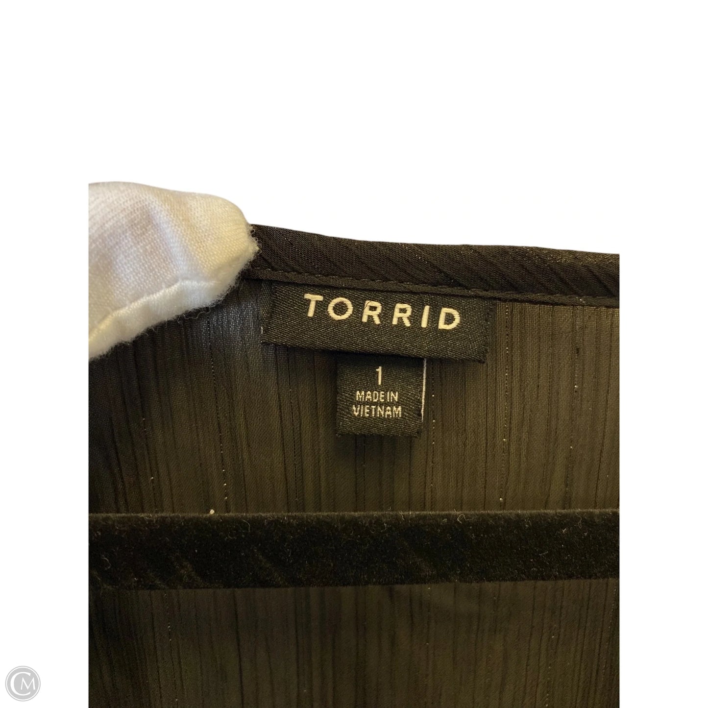 Top Long Sleeve By Torrid In Black, Size: 1x