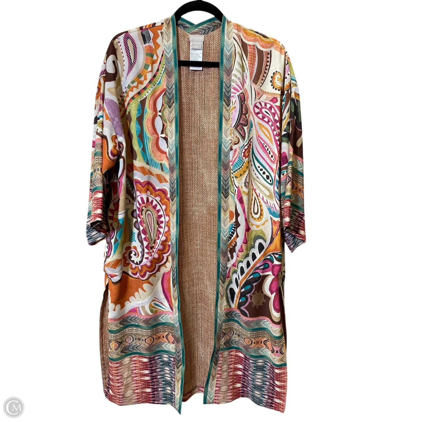 Kimono By Chicos In Multi-colored, Size: Xxs