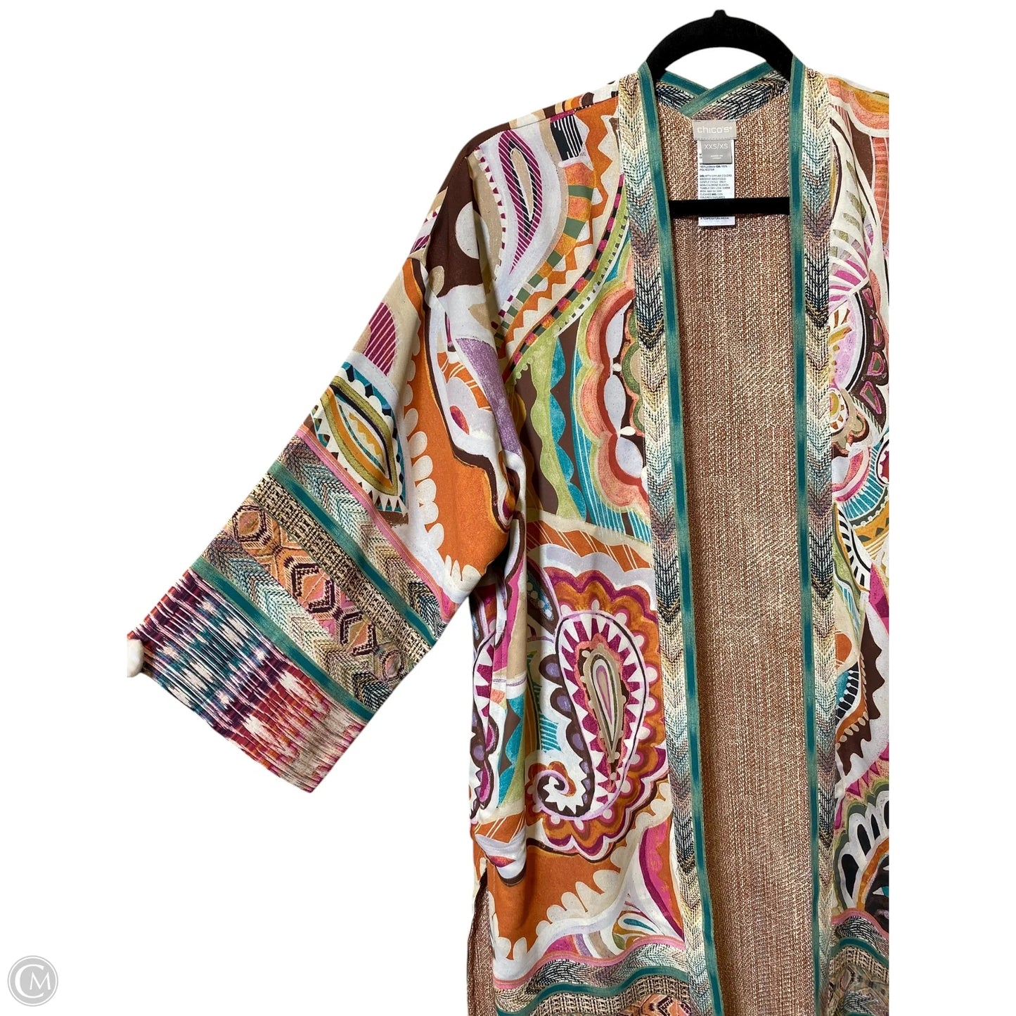 Kimono By Chicos In Multi-colored, Size: Xxs