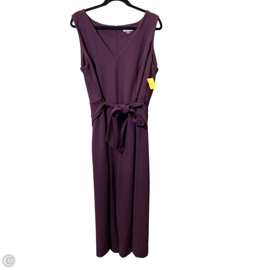 Jumpsuit By Calvin Klein In Maroon, Size: 14