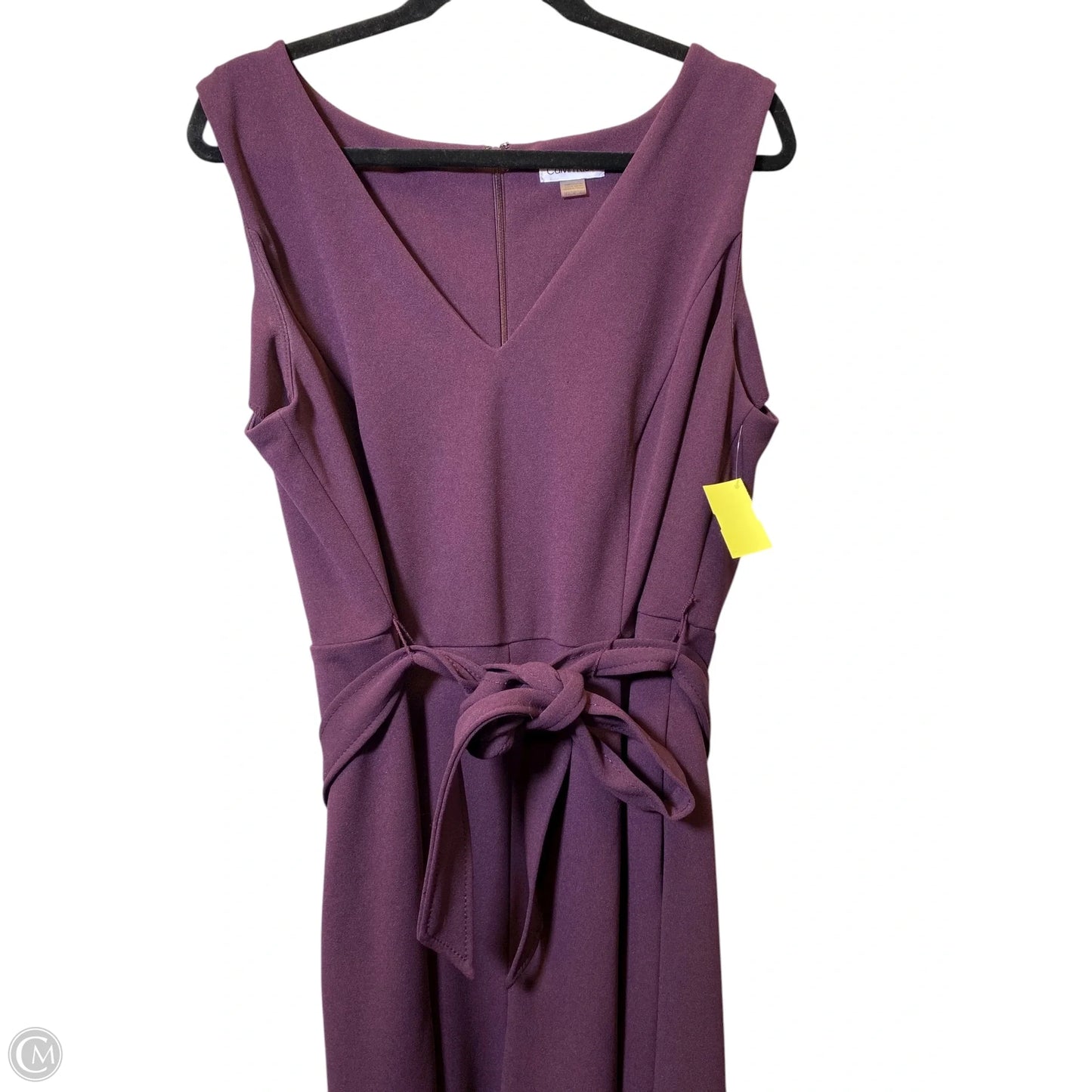 Jumpsuit By Calvin Klein In Maroon, Size: 14