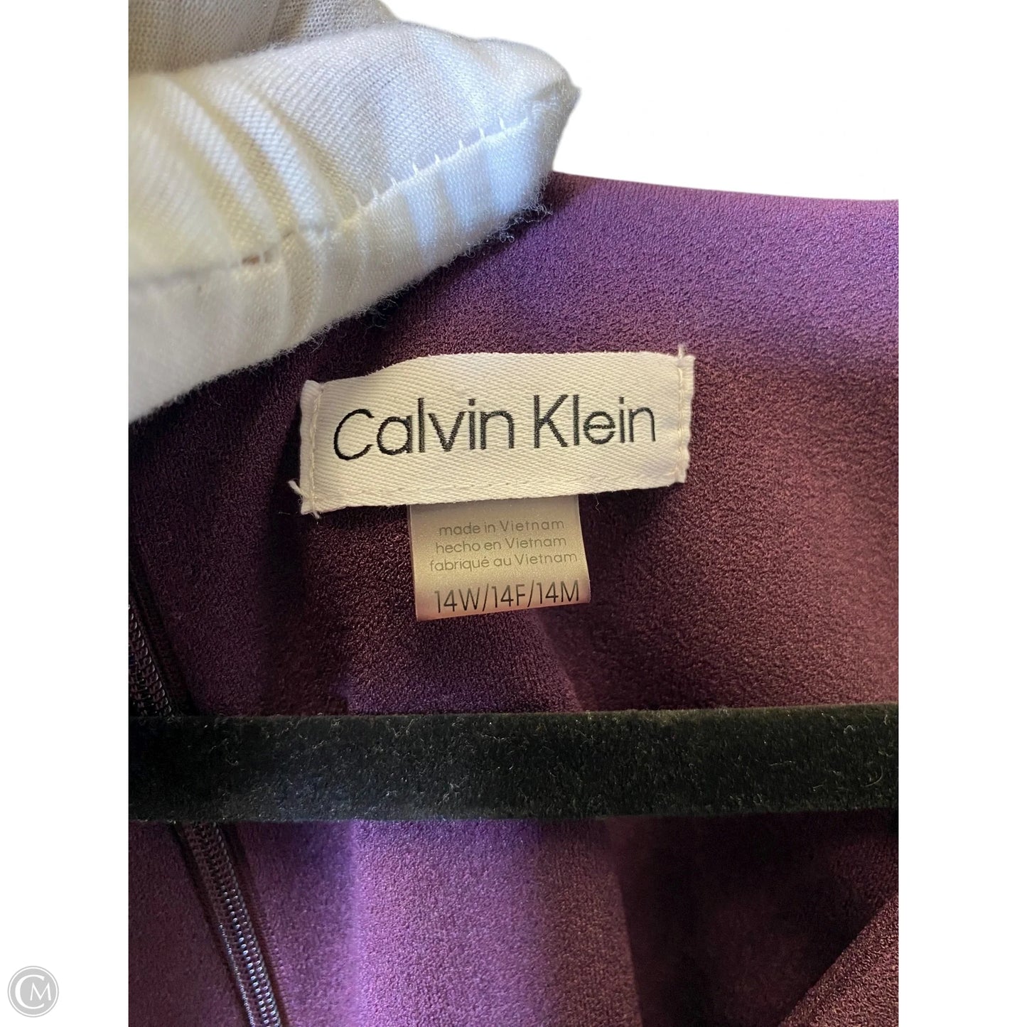 Jumpsuit By Calvin Klein In Maroon, Size: 14