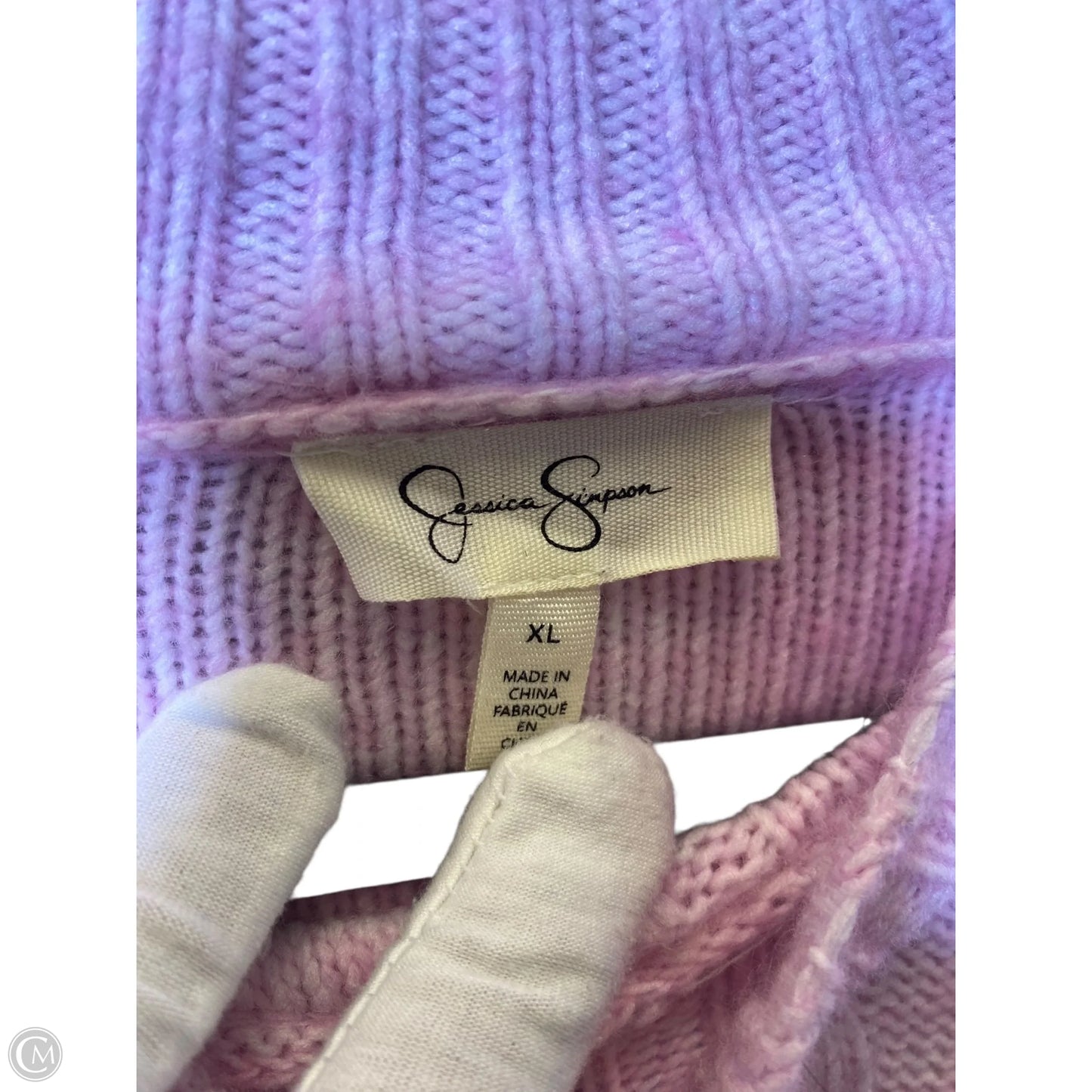 Sweater By Jessica Simpson In Purple, Size: Xl