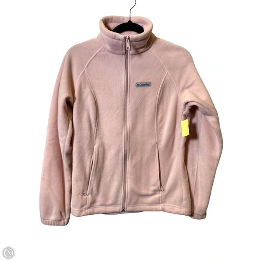 Jacket Fleece By Columbia In Pink, Size: S