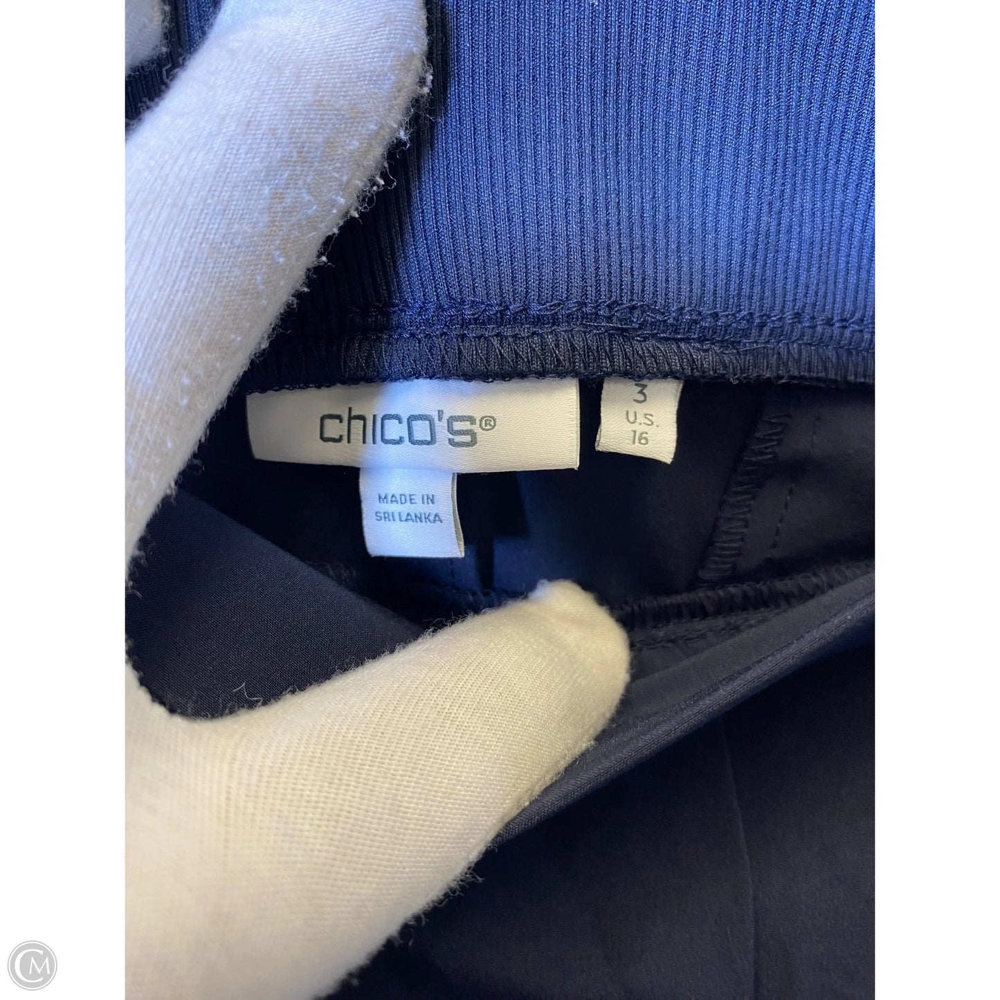 Athletic Pants By Chicos In Navy, Size: 16