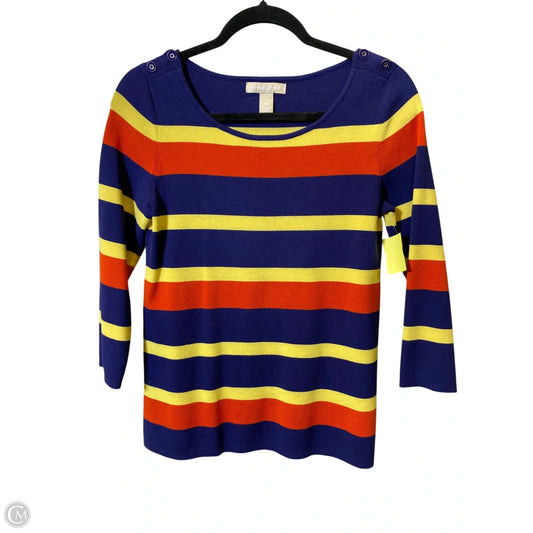 Top 3/4 Sleeve By Banana Republic In Multi-colored, Size: S