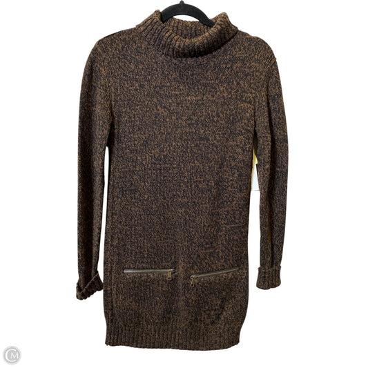 Dress Luxury Designer By Burberry In Black & Brown, Size: Xs