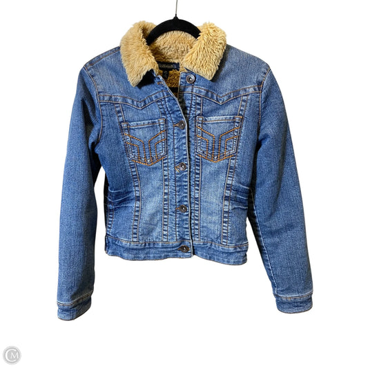 Jacket Denim By Clothes Mentor In Blue, Size: S