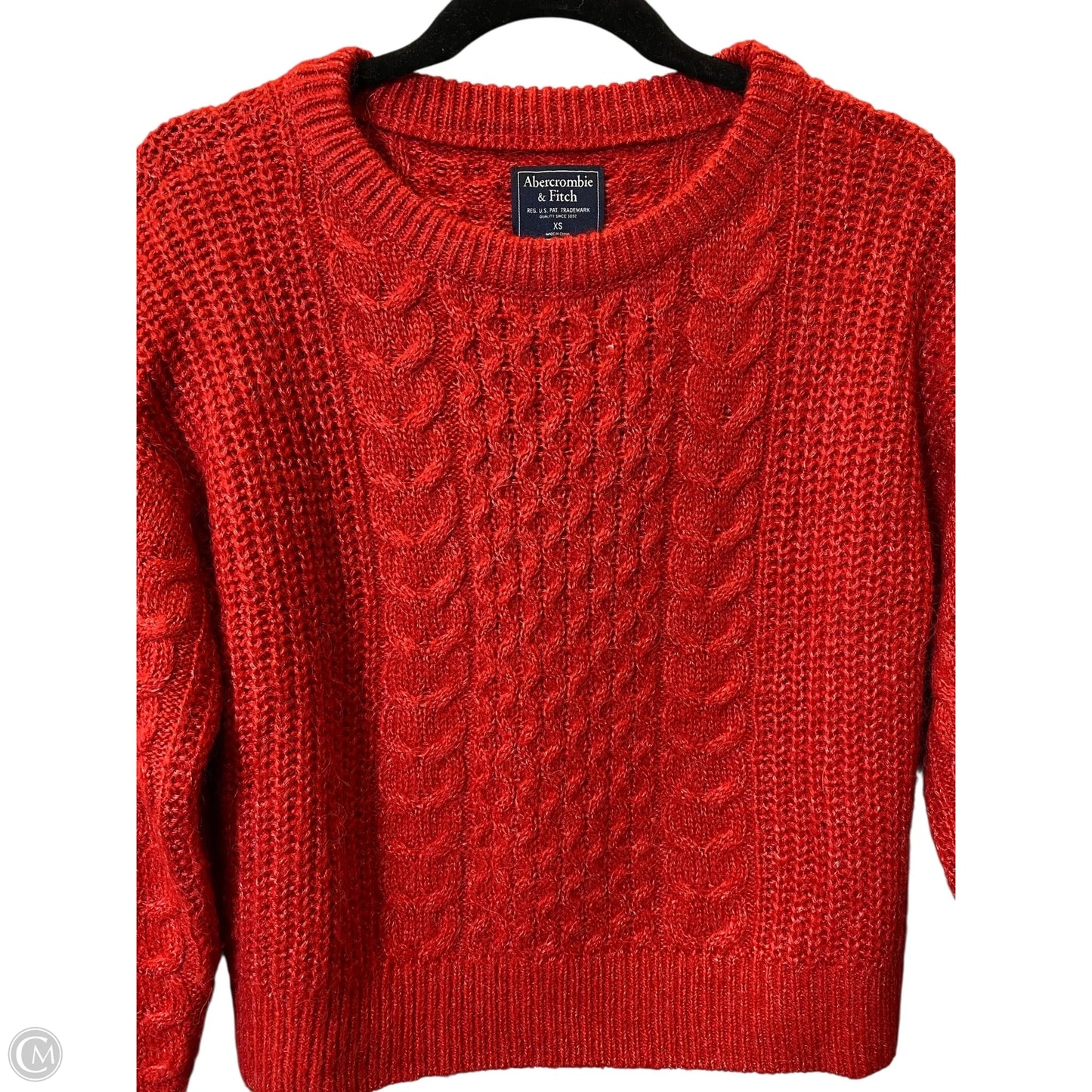 Sweater By Abercrombie And Fitch In Red, Size: Xs